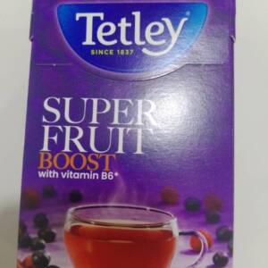 BLUEBERRY AND RASPBERRY TETLEY SUPER FRUIT BOOST WITH VITAMIN B6 X20