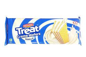 BRITANNIA TREAT CREME WAFERS VANILLA