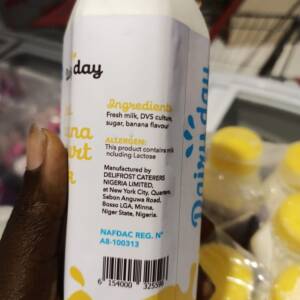 DAIRY DAY BANANA FLAVORED YOGHURT