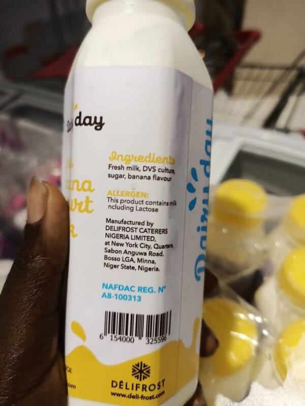 DAIRY DAY BANANA FLAVORED YOGHURT