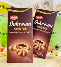 DUKREAM FAMILY PACK CREAM FILLED CHOCOLATE COOKIES 200G