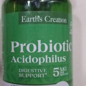 EARTH'S CREATION PROBIOTICS ACIDOPHILUS 5MG X 100
