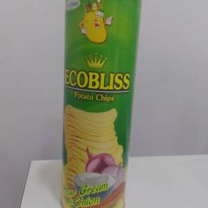 ECOBLISS POTATO CHIPS SOUR CREAM & ONION 160G