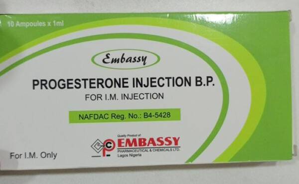 EMBASSY PROGESTERONE INJECTION X 10AMPS
