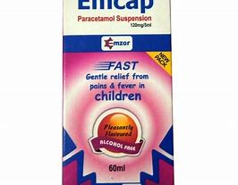 EMCAP PARACETAMOL SUSPENSION 120MG/5ML (60ML)