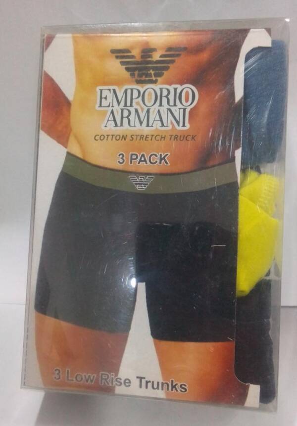 EMPORIO ARMANI 3 LOW RISE TRUNKS BOXER