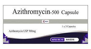 EMZOR AZITHROMYCIN 500MG X 3CAPS