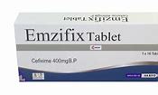 EMZOR EMZIFIX CEFIXIME 400MG X 10 TABS