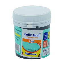 EMZOR FOLIC ACID 5MG X 1000TABS