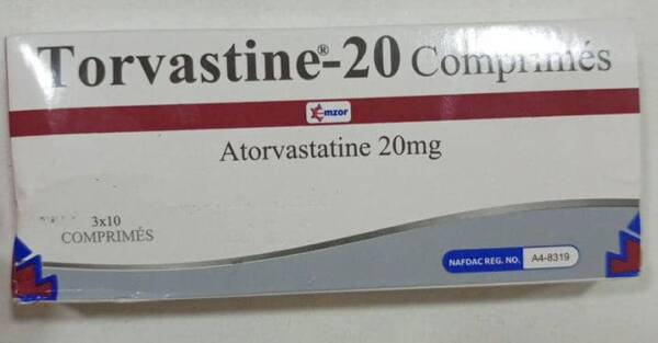 EMZOR TORVASTATIN 20MG X 30TABS