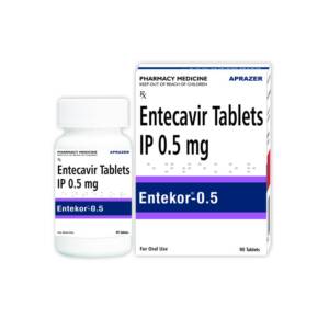 ENTECAVIR TABLETS IP 0.5MG APRAZER 30 TABLETS
