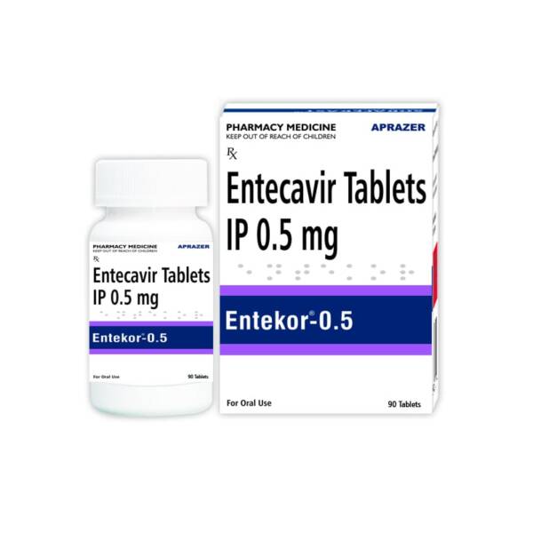 ENTECAVIR TABLETS IP 0.5MG APRAZER 30 TABLETS