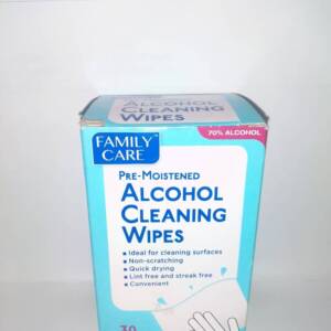 FAMILY PRE-MOISTENED ALCOHOL CLEANING WIPES *30