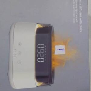 FLAME AROMA DIFFUSER WITH CLOCK