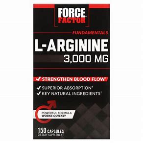 FORCE FACTOR L-ARGININE 3,000 MG 150 CAPSULES