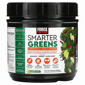 FORCE FACTOR SMARTER GREENS LEMON-LINE 438G