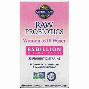 GARDEN OF LIFE PROBIOTICS WOMEN 50& WISER 85BILLION 90 VEGETARIAN CAPSULES