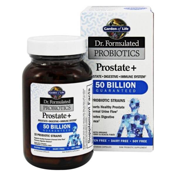 GARDEN OF LIFE PROSTATE PLUS 50 BILLION X 60 VEG CAPS