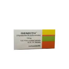 GENEITH HYOSCINE BUTYLBROMIDE 10MG X 100 TABS