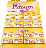 GILLETTE MINORA STAINLESS STEEL BLADE