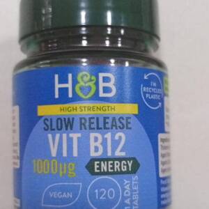 H&B SLOW RELEASE VIT B12 1000UG X 120TAB