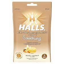 HALLS THROAT SOOTHING HONEY VANILLA X30DROP