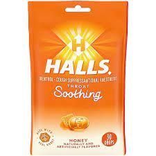 HALLS THROAT SOOTHING HONEY X30 DROPS