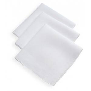HANDKERCHIEF WHITE PLAIN