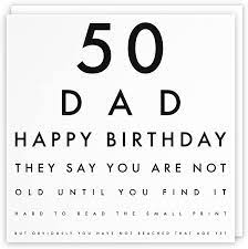HAPPY 50TH BIRTHDAY DAD