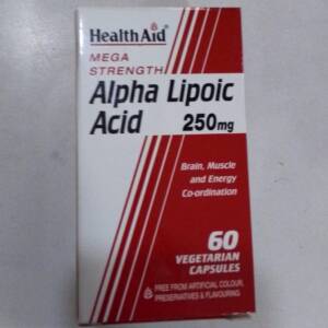 HEALTH AID MEGA STRENGTH ALPHA LIPOIC ACID 250MG 60CAP