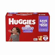HUGGIES LITTLE MOVERS 6 108CT