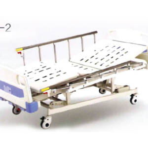 Five-Function manual Medical bed with ABS head/foot board bed  S-2