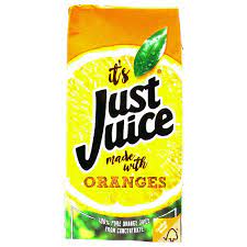 ITS JUST JUICE MADE WITH ORANGES 1 LITRS