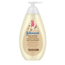 JOHNSONS SKIN NOURISH MOISTURE WASH 600ML