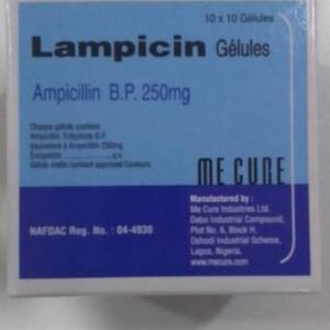 LAMPICIN AMPICILLIN 250MG X 100 CAPS