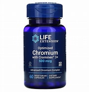 LIFE EXTENSION OPTIMIZED CHROMIUM 500MG 60CAPS