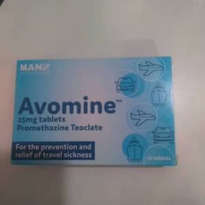 MANX AVOMINE 25MG TABLET X10