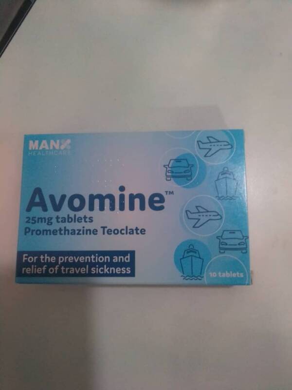 MANX AVOMINE 25MG TABLET X10