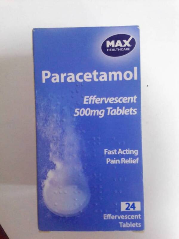 MAX HEALTHCARE PARACETAMOL EFFERVESCENT 500MG