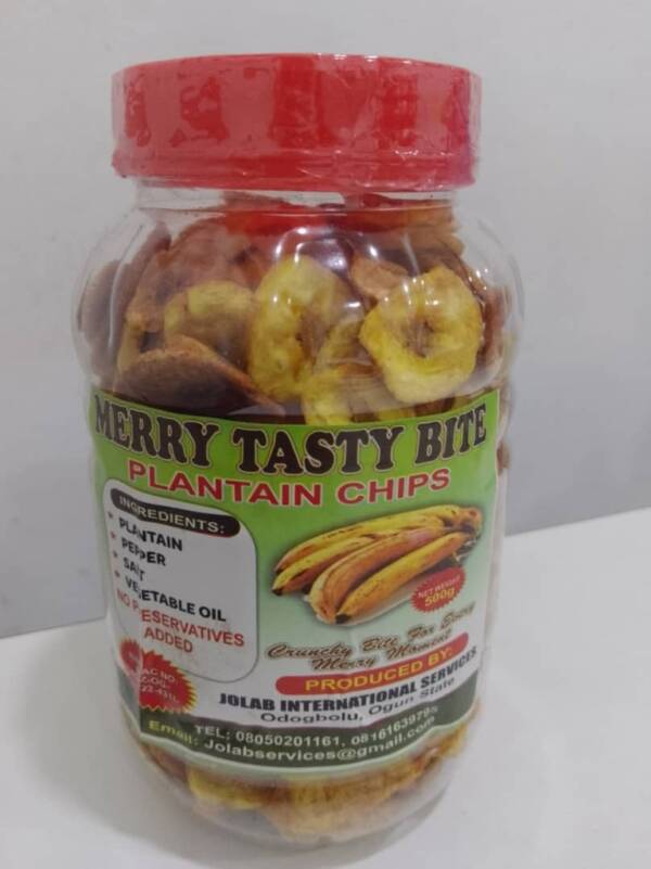 MERRY TASTY BITE PLANTAIN CHIPS JOLAB