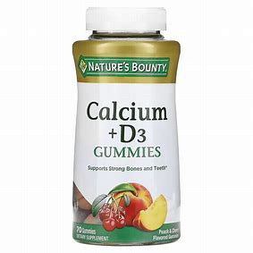 NATURE'S BOUNTY CALCIUM + D3 GUMMIES 70GUMMIES