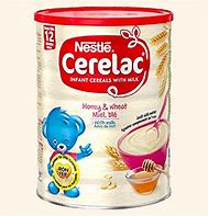 NESTLE CERELAC INFANT CEREALS WITH MILK HONEY & WHEAT MIEL, BLE 400G