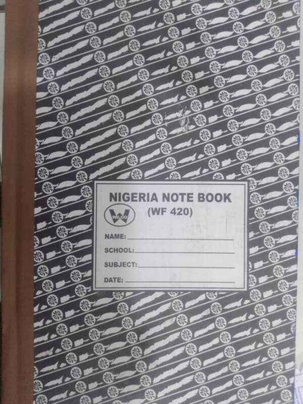 NIGERIA NOTE BOOK (WF 420)