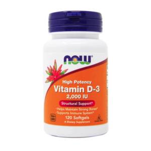 NOW VITAMIN D-3 2000IU X 120SOFTGELS