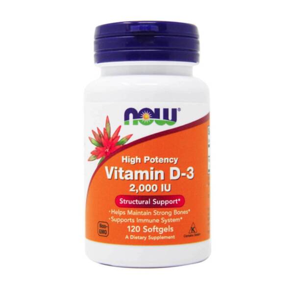 NOW VITAMIN D-3 2000IU X 120SOFTGELS