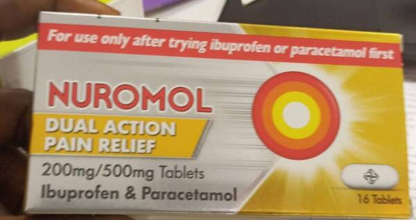 NUROMOL DUAL ACTION PAIN RELIEF 200MG/500MG
