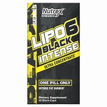 NUTREX LIPO6 BLACK INTENSE X BLACK-CAPS