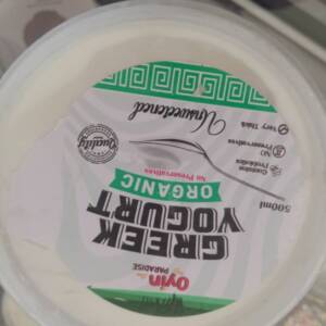 OYIN PARADISE GREEK YOGURT ORGANIC UNSWEETENED 500ML