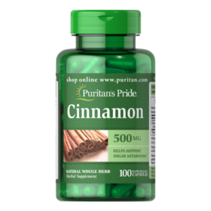 Puritan’s Pride Cinnamon (100 Capsules)