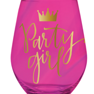 PARTY GIRL WINE GLASS